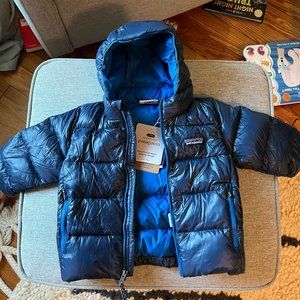 Patagonia NWT Baby Hi-Loft Down Sweater Hoody 12-18 months